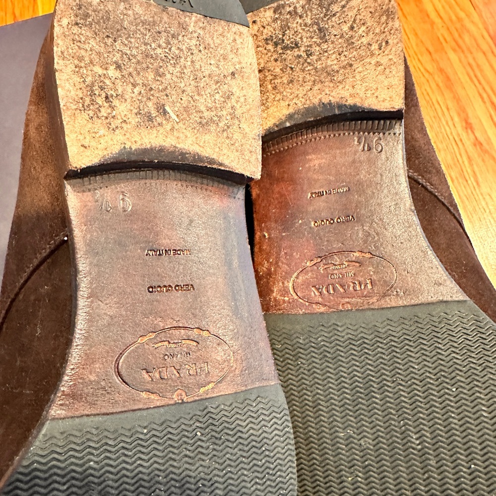 Prada Derby men’s suede shoes - 9.5 - Picture 4 of 11